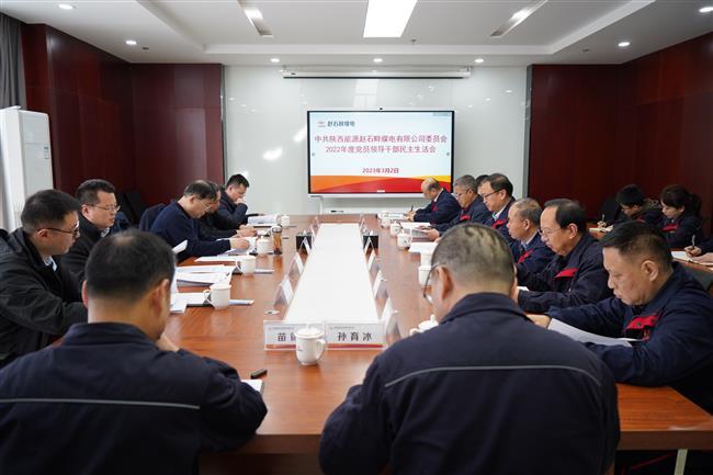 公司党委召开2022年度党员领导干部民主生活会