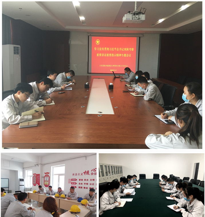 公司团委组织团员青年认真学习宣传贯彻习近平总书记来陕考察重要讲话重要指示精神