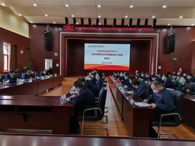 公司组织召开2020年春季安全环保消防综合大检查动员会