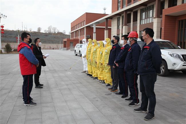 公司举行紧急突发疑似病例处置应急演练