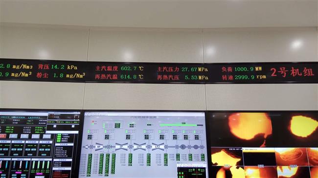 热烈祝贺2号机组首次实现1000MW满负荷运行