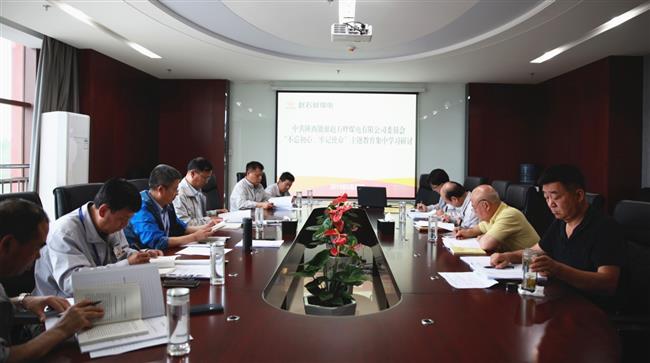 公司党委开展“不忘初心、牢记使命”主题教育集中学习研讨