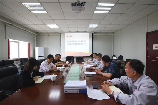 集团公司全面风险管理工作检查组莅临公司检查指导工作