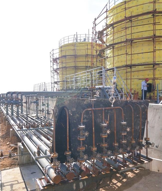 公司燃油系统水压试验一次成功