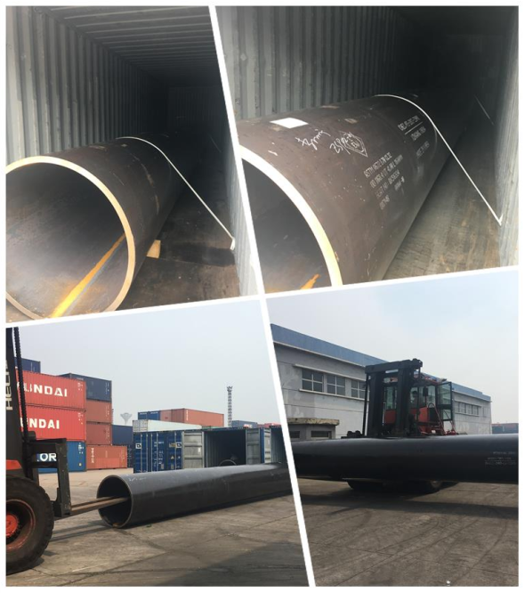 公司四大管道原材料到港顺利通过验收